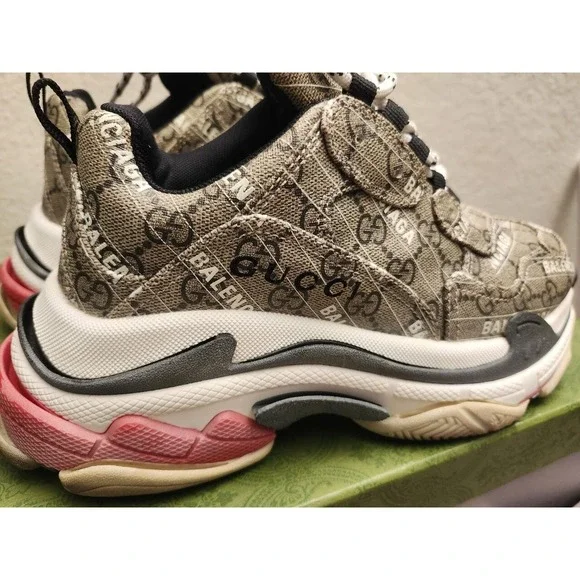Balenciaga X Gucci Triple S Sneaker 'The Hacker‎ Project' Sz- 9/EU39 - Picture 10 of 10